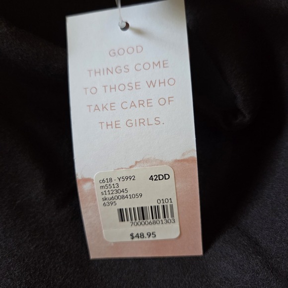 The Modern CACIQUE Collection Size 42DD Black Lightly Lined Full Figure New - Picture 4 of 4